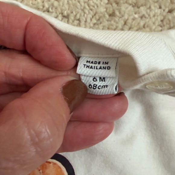 Burberry‎ Baby Onesie Robot Teddy Coverall Size 6 Months - Picture 4 of 9